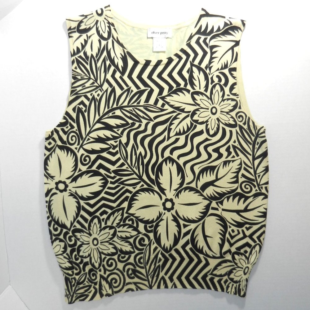 OLIVER PERRY - Silk Sleeveless Sweater